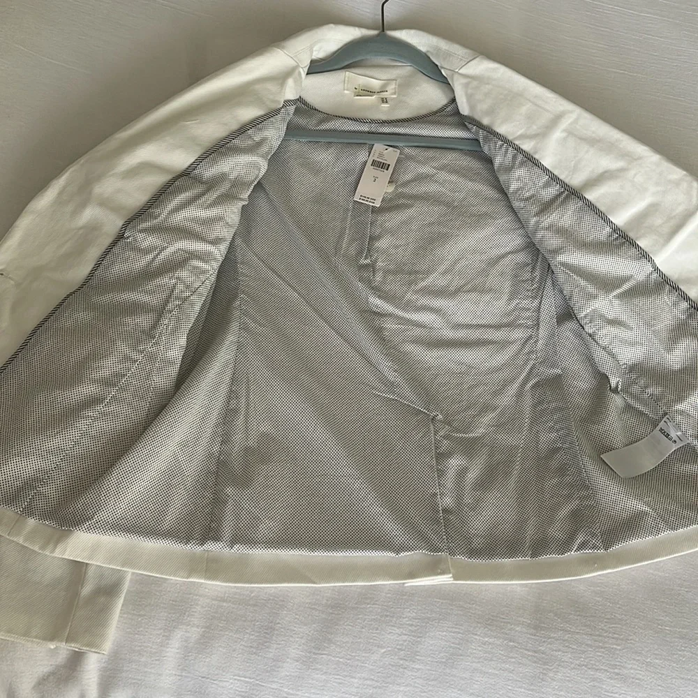 Anthropologie Jacket Fully Lined White Size 2 - Picture 11 of 16